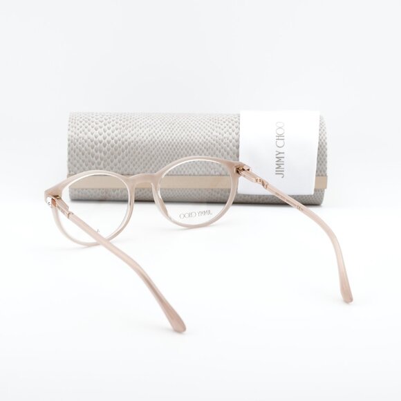 Jimmy Choo JC272 08XO 00 Round 49mm Eyeglasses - Pink on Crystal - Picture 11 of 11